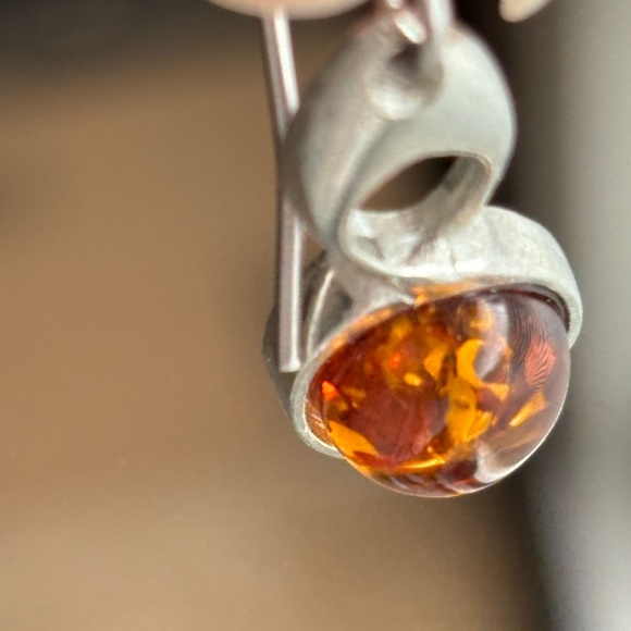 💛St Justin Jewellery – Bird Knot Earrings – AMBER - Picture 5 of 9